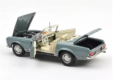 Изображение NOREV 1/18 MERCEDES-BENZ 230SL Pagoda Cabriolet (W113) 1963 (4/4) horizon blue (к/ф Достучаться до небес)