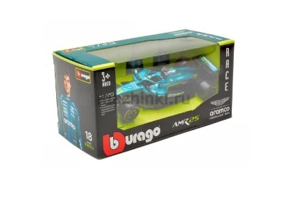 Изображение BBURAGO 1/43 Формула 1/F-1 ASTON MARTIN F1 AMR25 №14 Team Aramco Cognizant Alonso 2025