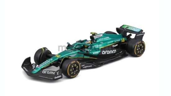 Изображение BBURAGO 1/43 Формула 1/F-1 ASTON MARTIN F1 AMR25 №14 Team Aramco Cognizant c фигуркой пилота Alonso 2025
