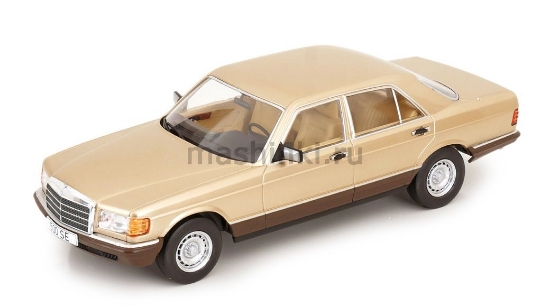 Изображение MODELCAR 1/18 MERCEDES-BENZ 500 SE S-class (W126) 1979 beige metallic
