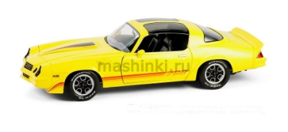 Изображение GREENLIGHT 1/18 CHEVROLET Camaro Z28 T-Roof 1980 bright yellow