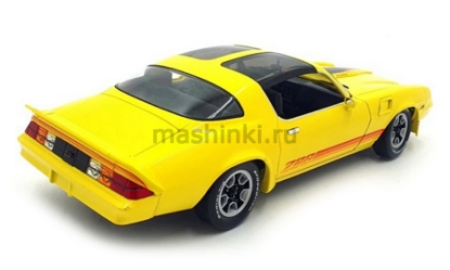 Изображение GREENLIGHT 1/18 CHEVROLET Camaro Z28 T-Roof 1980 bright yellow