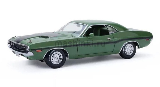 Изображение GREENLIGHT 1/18 DODGE Challenger R/T Hardtop 440 Hemi Mr. Norm’s F8 1970 green