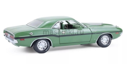 Изображение GREENLIGHT 1/18 DODGE Challenger R/T Hardtop 440 Hemi Mr. Norm’s F8 1970 green