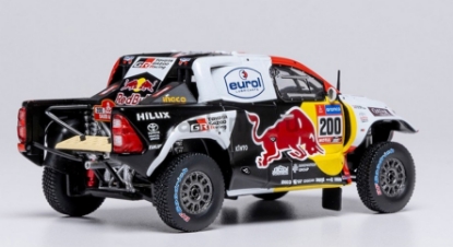 Изображение IXO 1/43 TOYOTA GR DKR Hilux Evo T1+ №200 Toyota Gazoo Racing Red Bull Al-Attiyah/Baumel победитель Rally Dakar 2023
