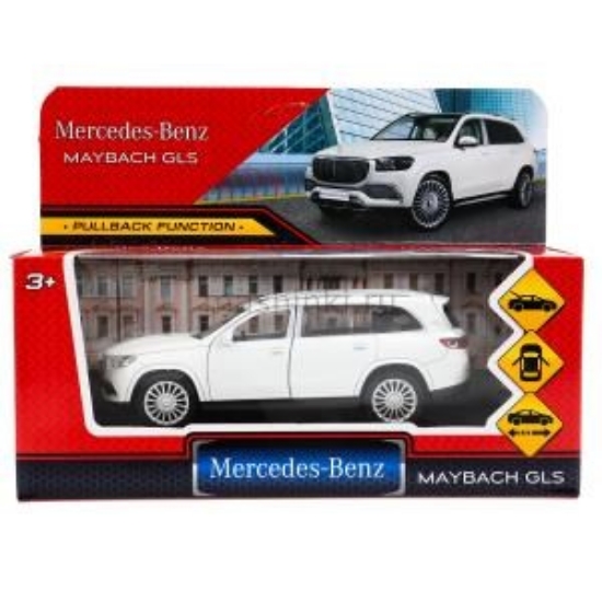 Изображение ТЕХНОПАРК MERCEDES-BENZ GLS MAYBACH 12 см металл. белый