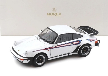 Изображение NOREV 1/18 PORSCHE 911 Turbo 3.3 Coupe (930) Martini Edition 1980 (4/4) white