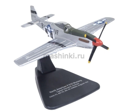 Изображение OXFORD 1/72 Самолет North American P-51D Mustang Captain Donald R. Emerson 336 Squadron Debden Англия 1944