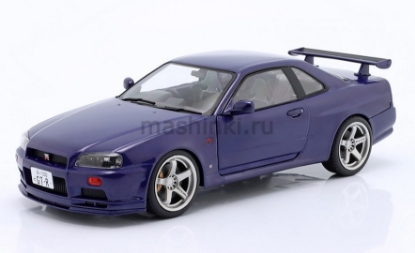 Изображение SOLIDO 1/18 NISSAN Skyline GT-R (R34) 1999 midnight purple