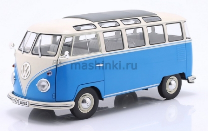Изображение SOLIDO 1/18 VW T1 Samba 1962 blue/white