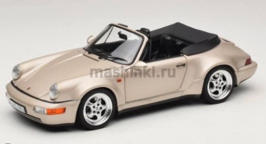 Изображение NOREV 1/18 PORSCHE 911 Carrera 2 Turbo Look Cabriolet (964) 1992 zermatt silver metallic