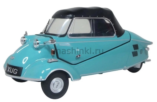 Изображение OXFORD 1/18 MESSERSCHMITT KR200 Bubble Car Cabrio 1955 (1/1) turkisgrun