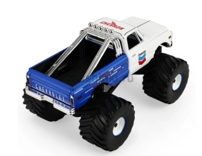 Изображение GREENLIGHT 1/43 CHEVROLET K-10 Monster Truck Chevron 150th Anniversary Bigfoot 1972 white/blue