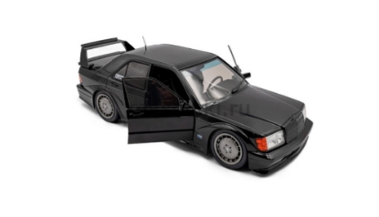 Изображение SOLIDO 1/18 MERCEDES-BENZ 190E Evo2 1990 (2/6) black with dark grey wheels