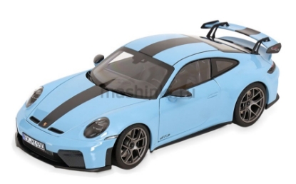 Изображение NOREV 1/18 PORSCHE 911 GT3 Weissach Pack (992.2) 2025 gulf blue