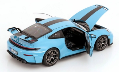 Изображение NOREV 1/18 PORSCHE 911 GT3 Weissach Pack (992.2) 2025 gulf blue